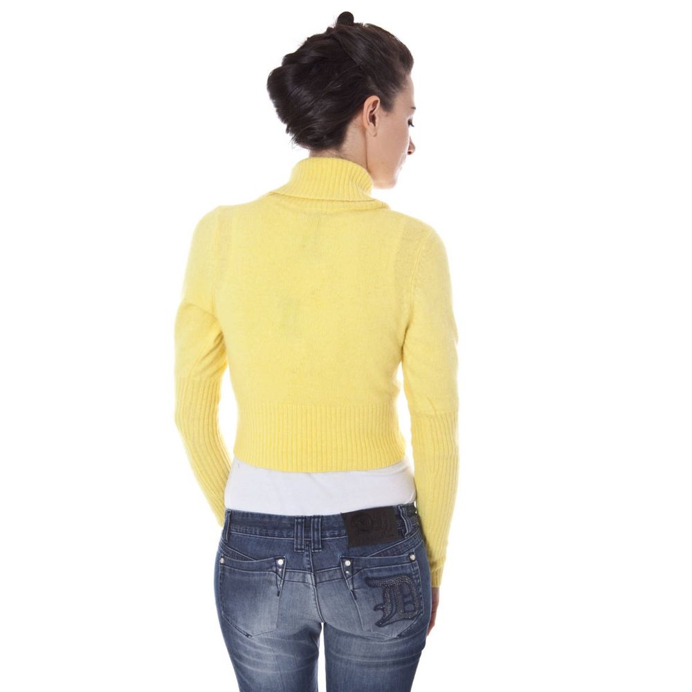 Datch Yellow Wool Sweater with Logo
