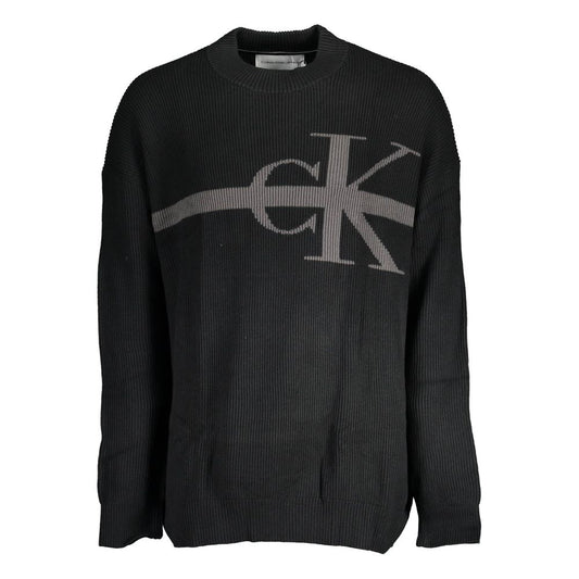 Calvin Klein Black Cotton Turtleneck Sweater
