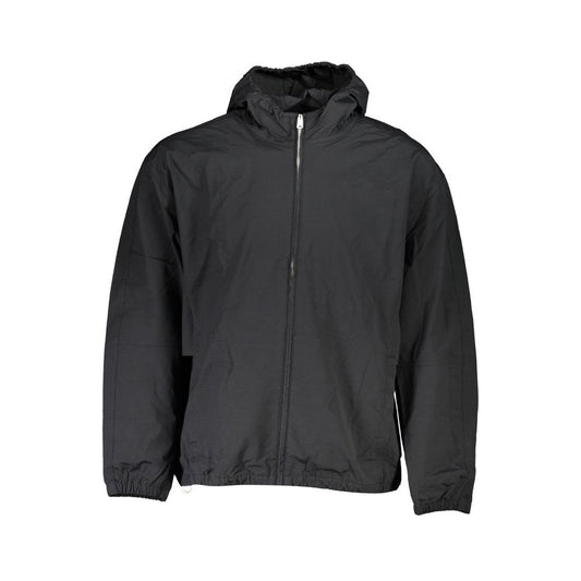 Calvin Klein Black Water Repellent Windbreaker Jacket for Men