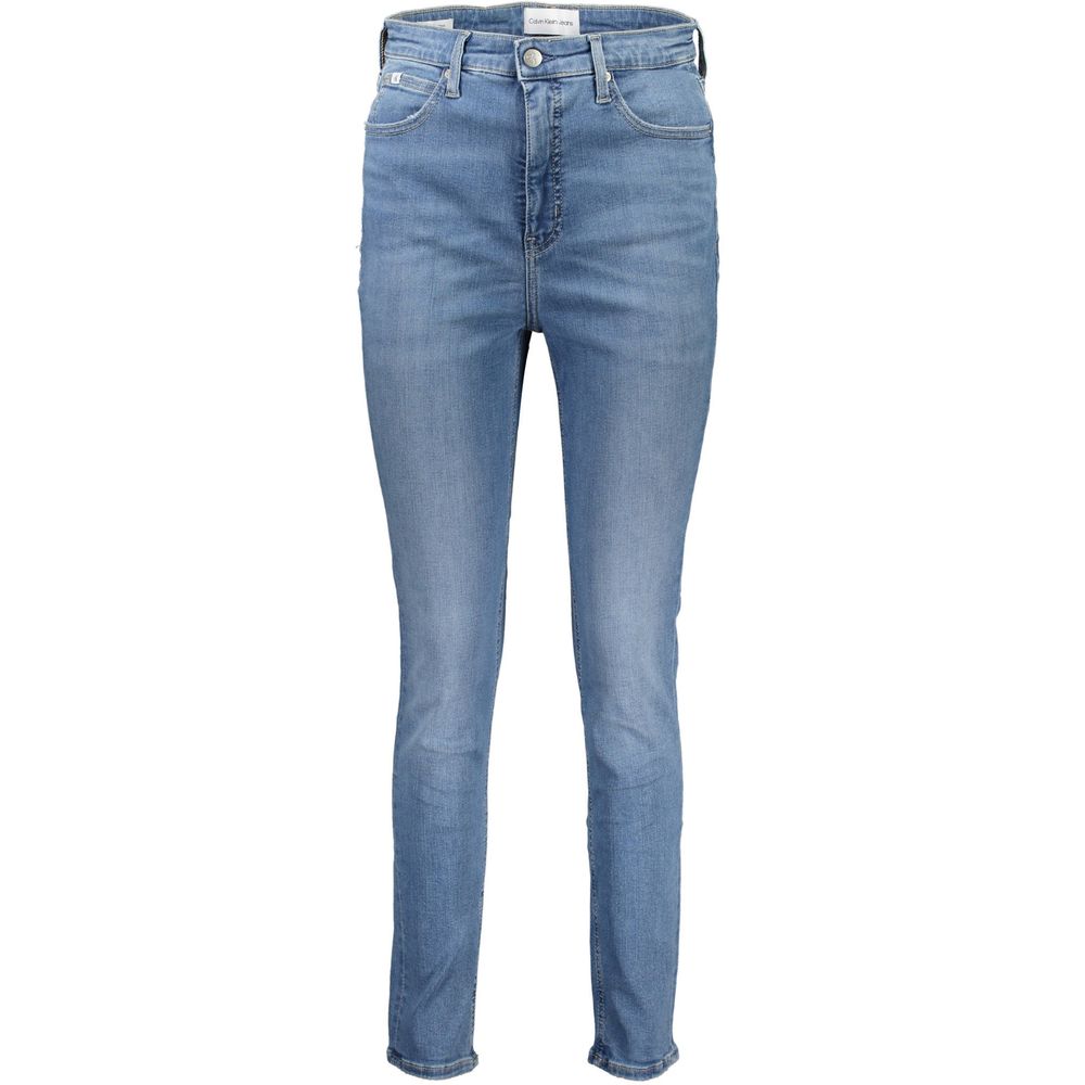 Calvin Klein Blue Cotton Skinny Jeans