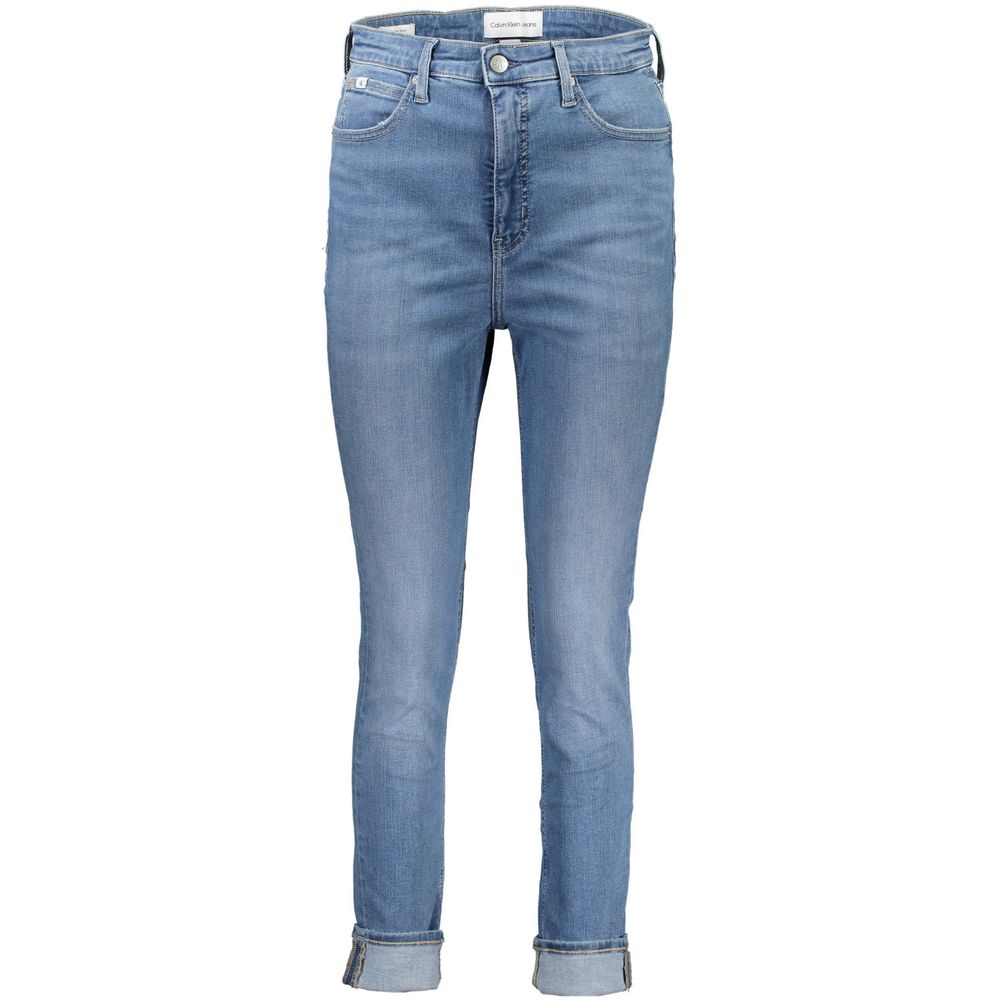 Calvin Klein Blue Cotton Skinny Jeans