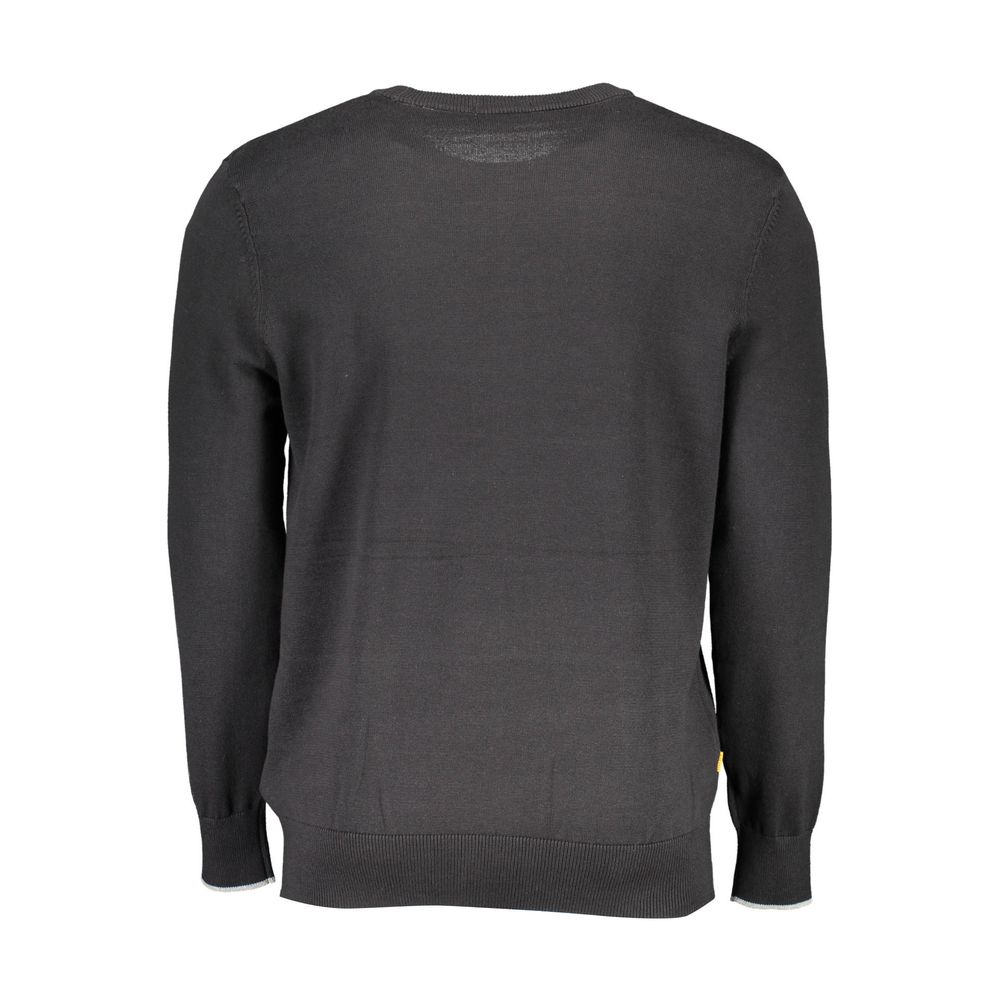 Timberland Black Cotton Sweater - Sustainable Style for Every Occasion
