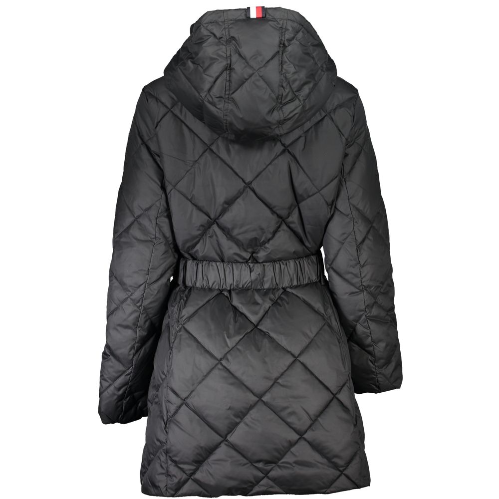Tommy Hilfiger Black Water Repellent Jacket with Removable Hood