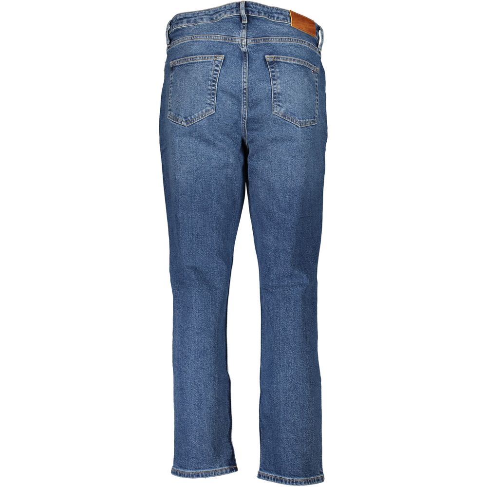 Tommy Hilfiger Blue Cotton Slim Cigarette Jeans