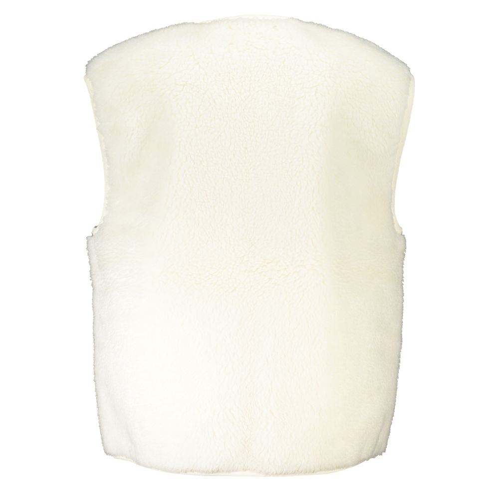 Calvin Klein White Recycled Polyester Sleeveless Jacket