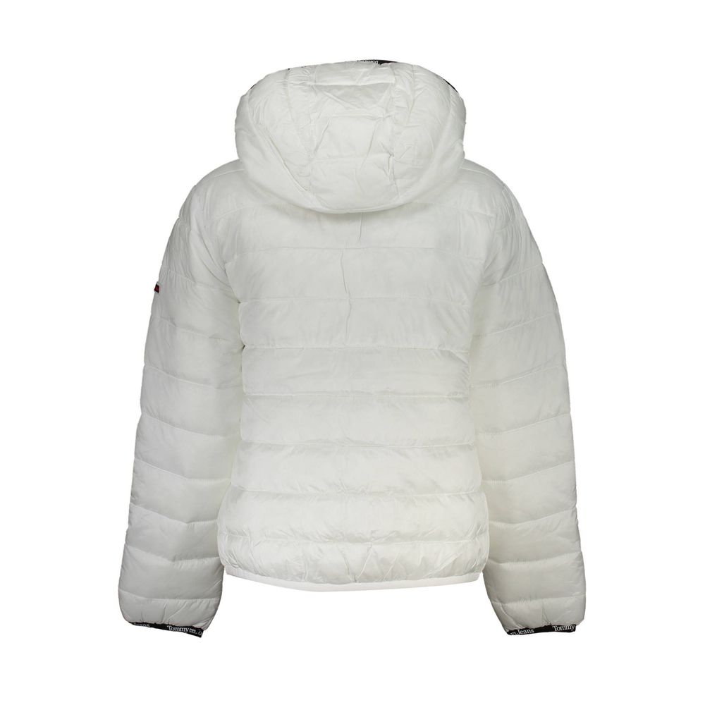 Tommy Hilfiger White Polyester Hooded Jacket