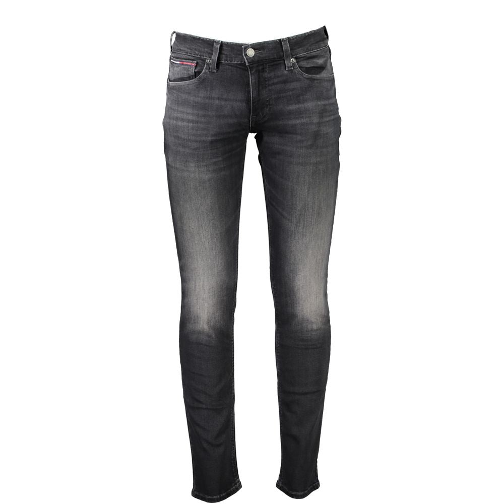Tommy Hilfiger Black Cotton Slim Scanton Jeans