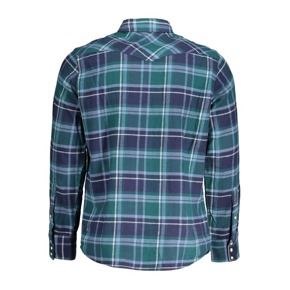 Wrangler Green Cotton Long Sleeve Shirt