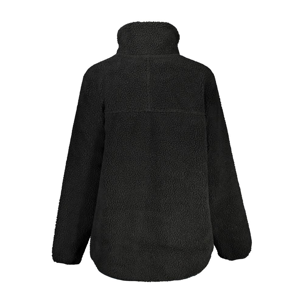 Fila Black Polyester Jacket - Oacala Long Sleeve Coat