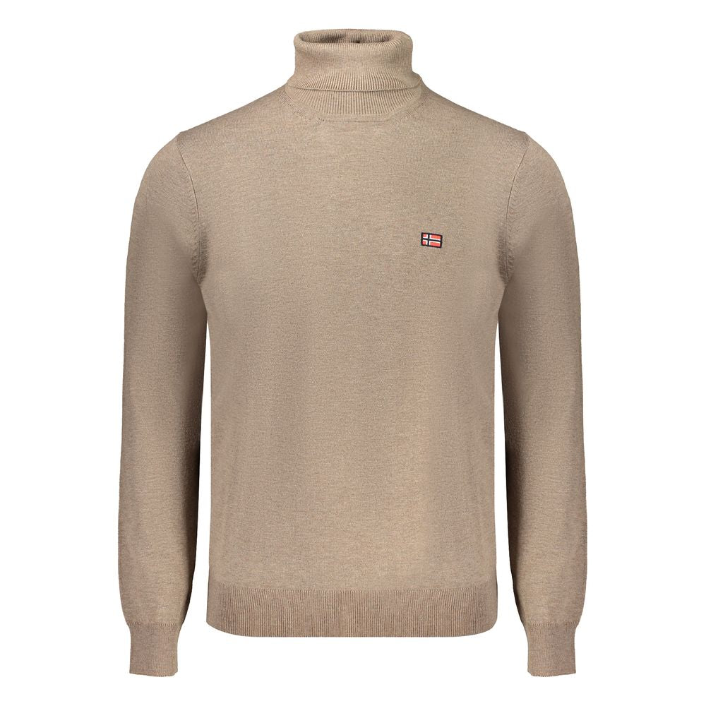 Norway 1963 Brown Polyester Turtleneck Sweater
