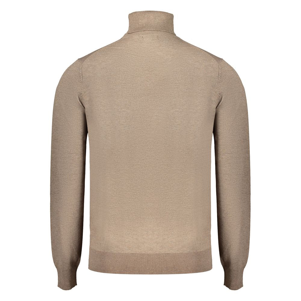 Norway 1963 Brown Polyester Turtleneck Sweater