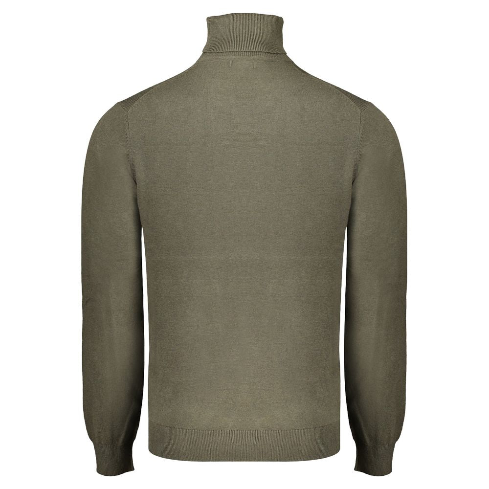 Norway 1963 Green Polyester Sweater: Turtleneck Style