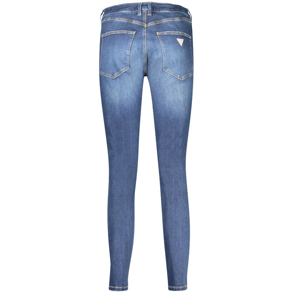 Guess Jeans Blue Cotton Skinny High Jeans