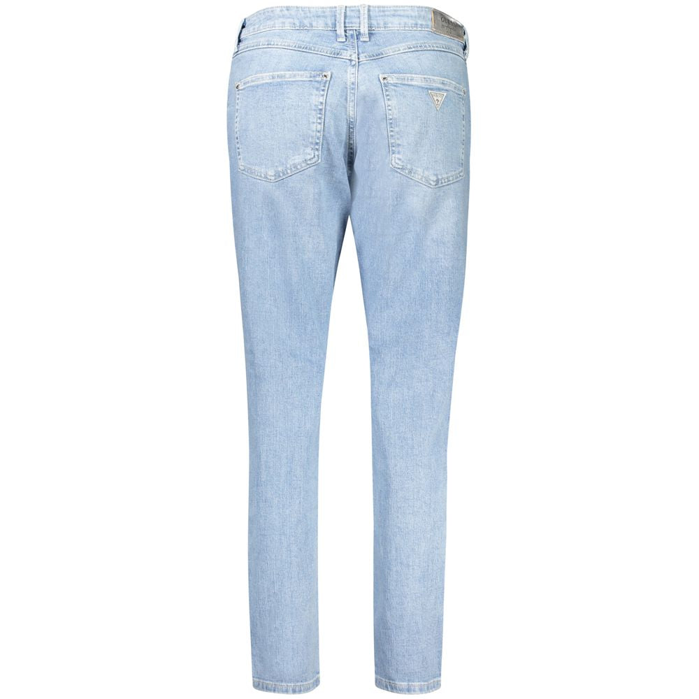 Guess Jeans Blue Cotton Skinny High Jeans