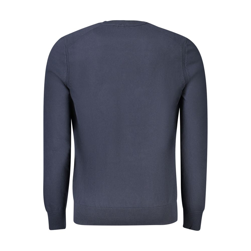 Hugo Boss Blue Cotton Sweater - Luxurious Comfort and Style