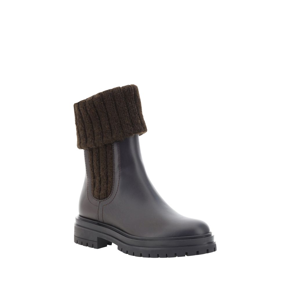 Gianvito Rossi Leather Ankle Boots