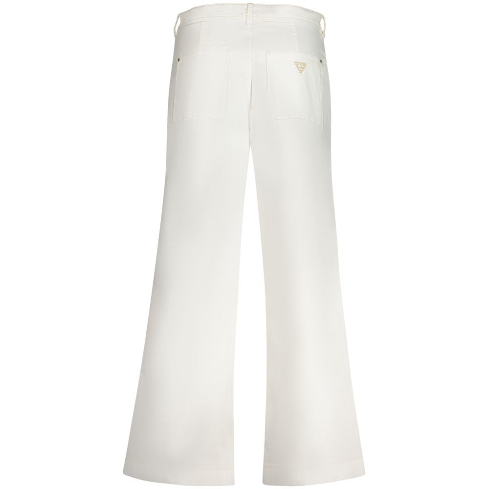 Guess Jeans White Cotton Jeans - Dakota Relaxed High