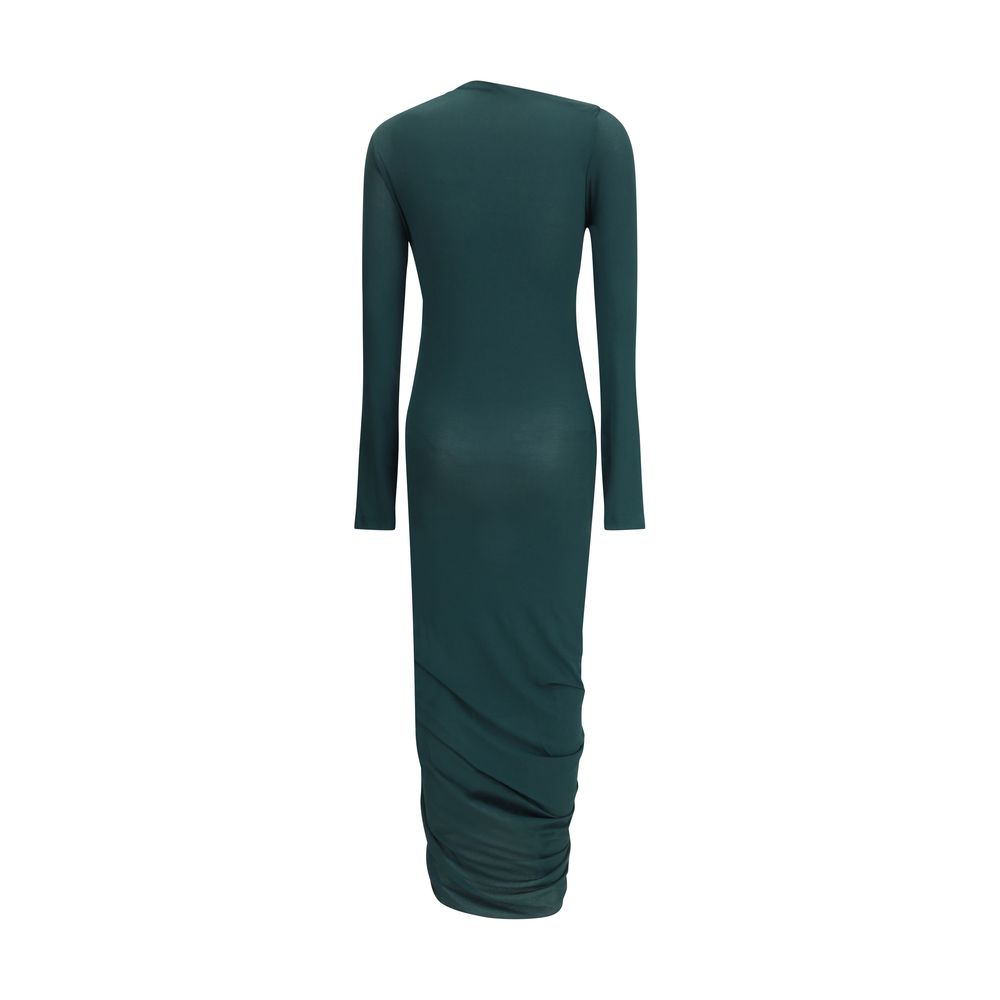 Ferragamo Draped Midi Dress
