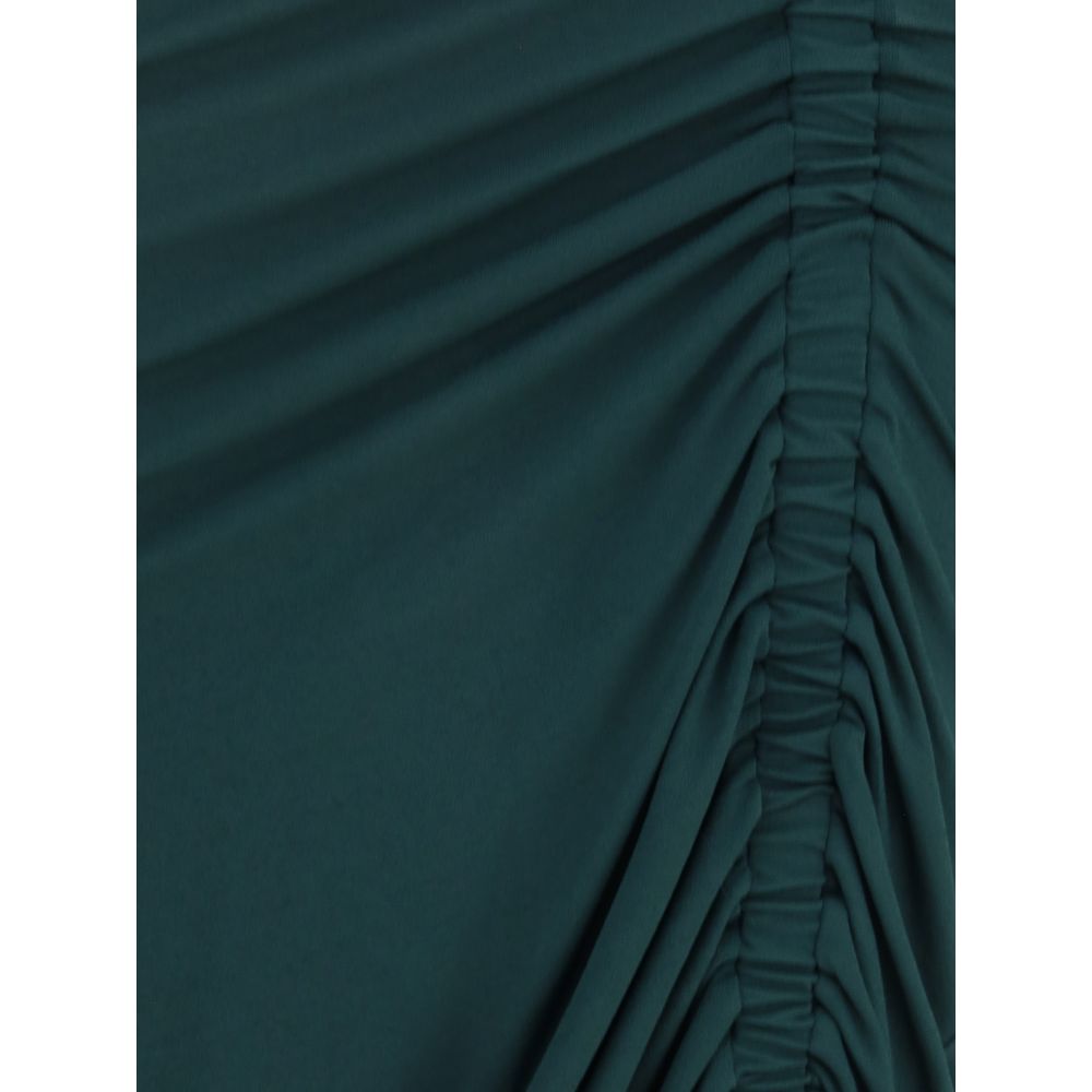 Ferragamo Draped Midi Dress