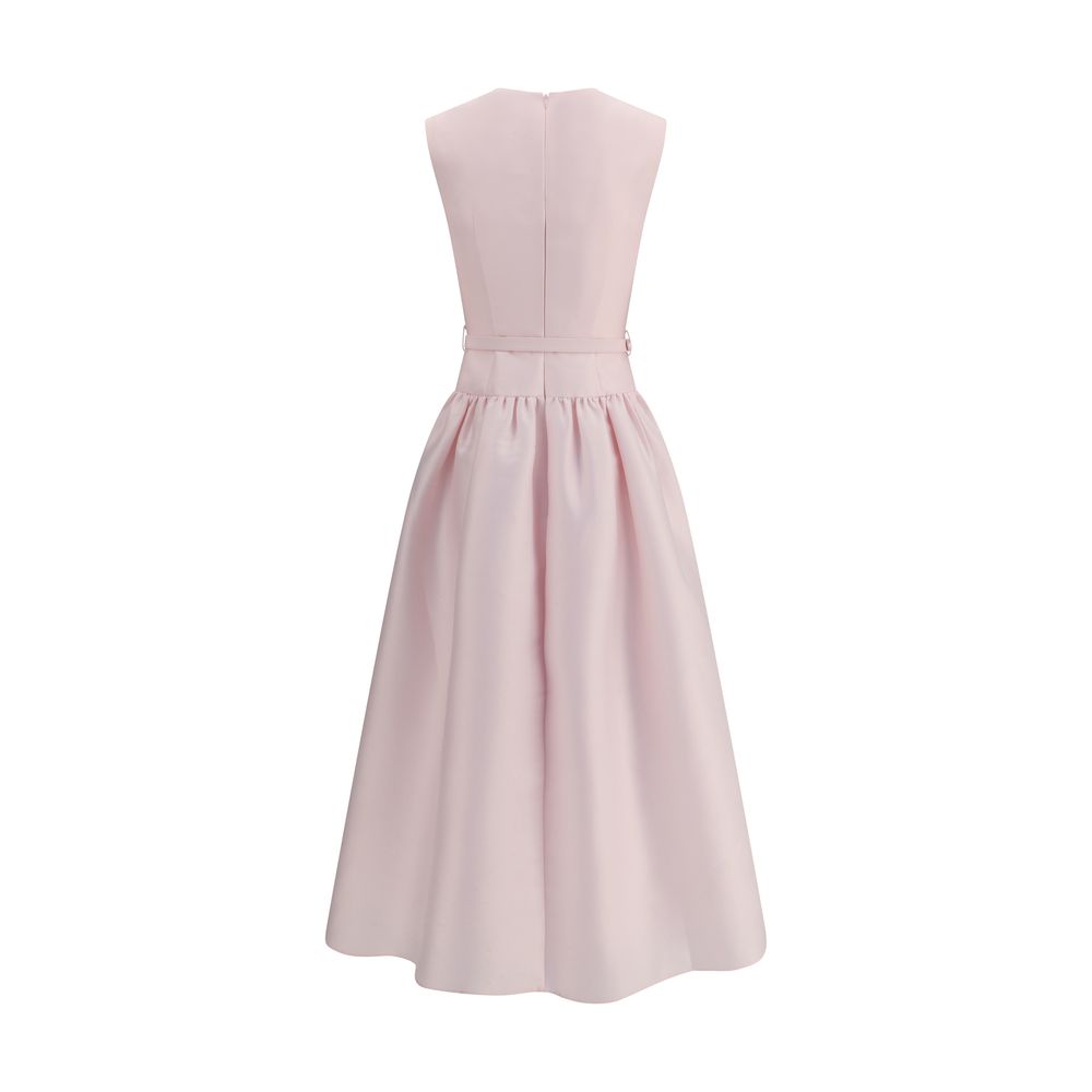 Self-Portrait Taffeta Pale Pink Maxi Dress