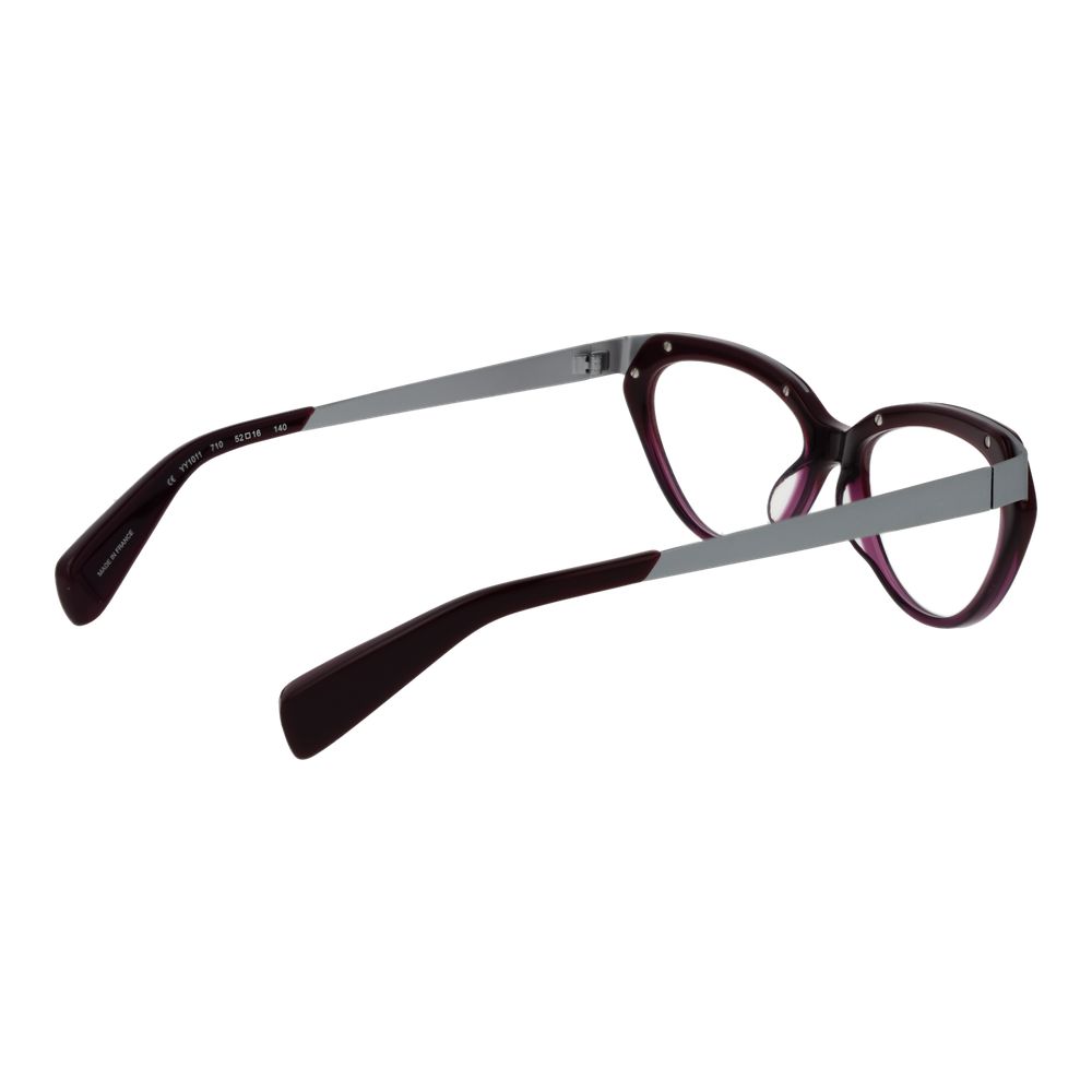 Yohji Yamamoto Unisex Purple Cat Eye Optical Frames