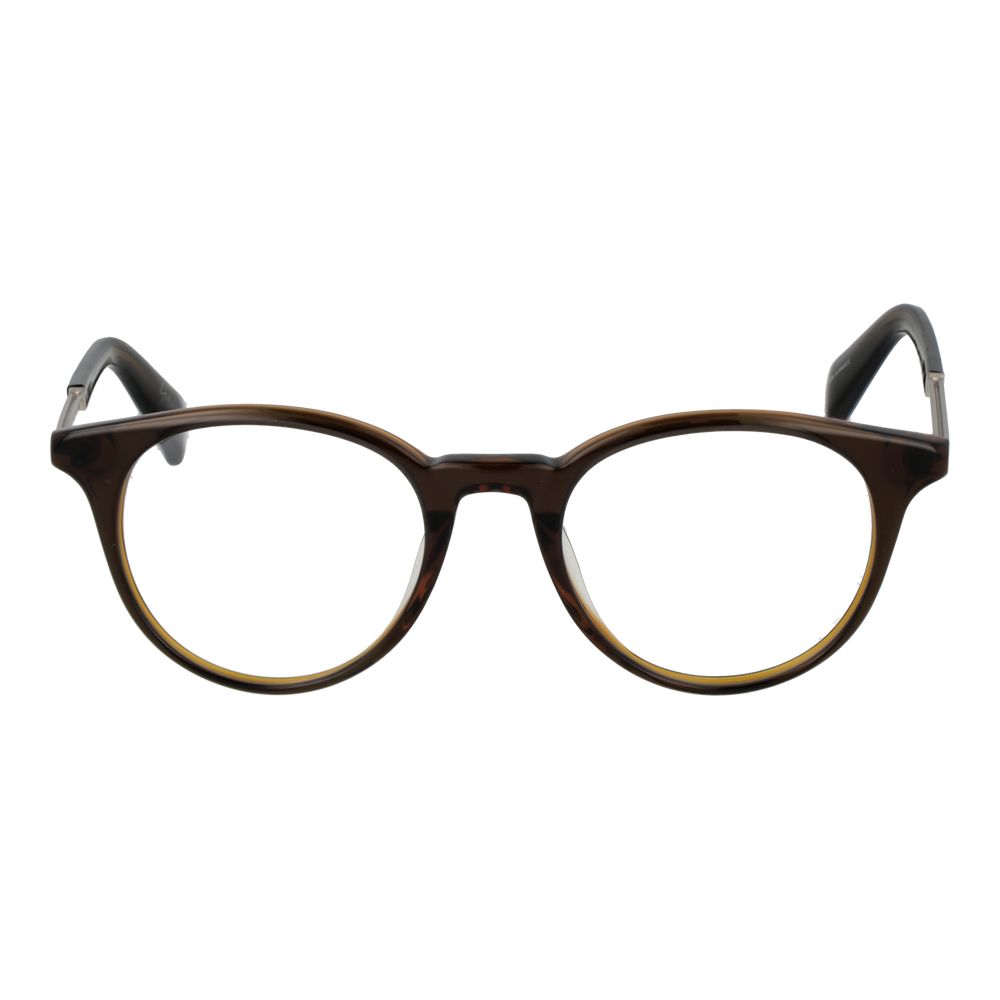 Yohji Yamamoto Men’s Optical Frames – Brown Round Frame, 50mm
