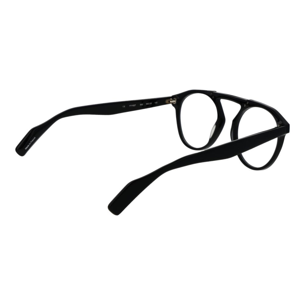 Yohji Yamamoto Black Men's Optical Frames – Aviator Style, 50mm