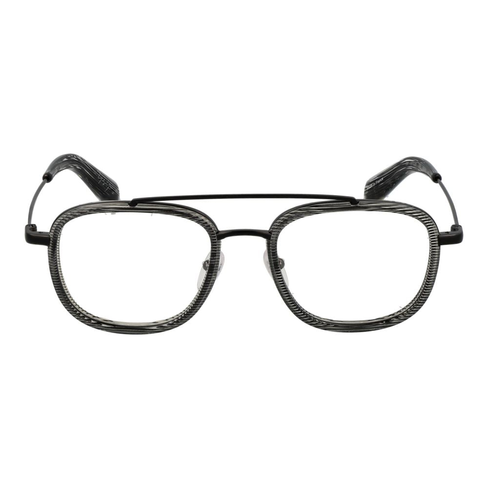 Yohji Yamamoto Unisex Optical Glasses – Gray Full-Rim Frame