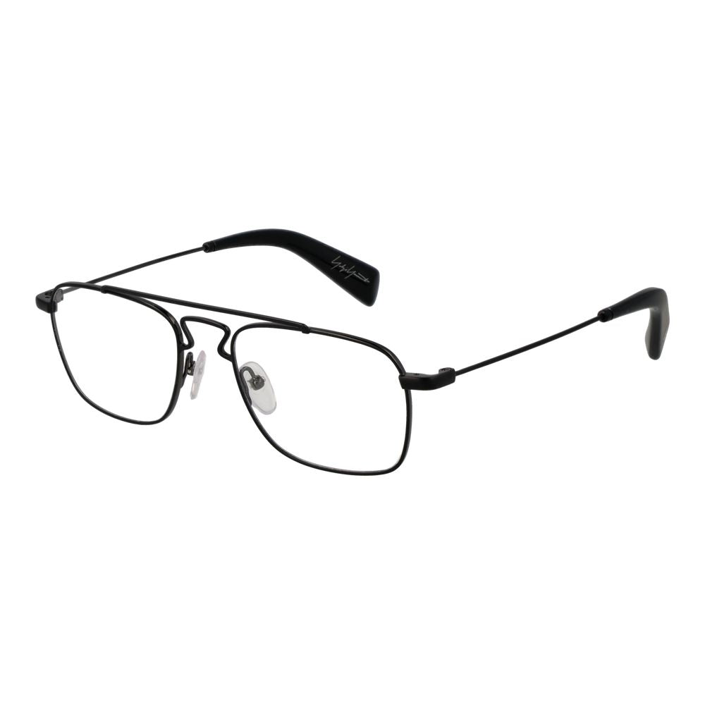 Yohji Yamamoto Men's Optical Frames – Black Aviator Style