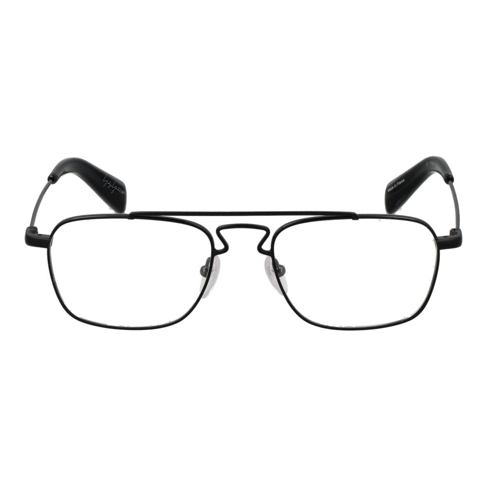 Yohji Yamamoto Men's Optical Frames – Black Aviator Style