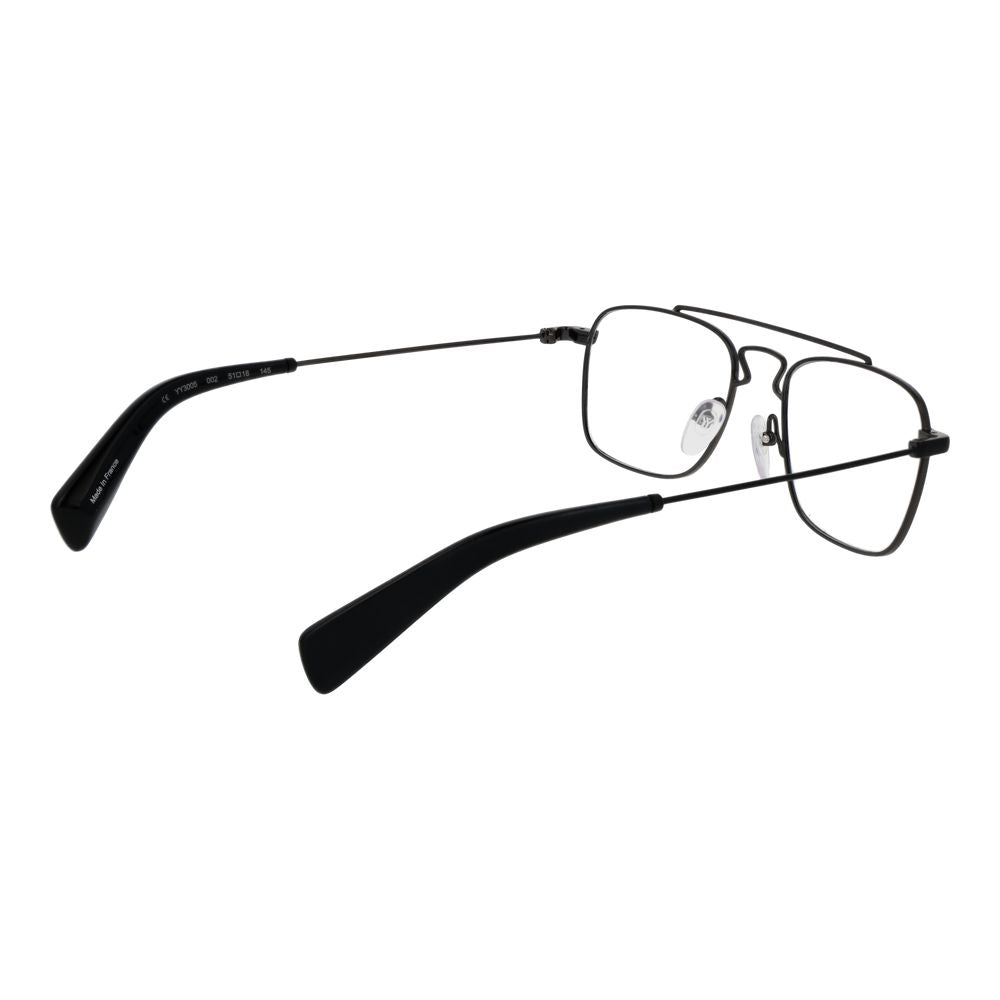 Yohji Yamamoto Men's Optical Frames – Black Aviator Style