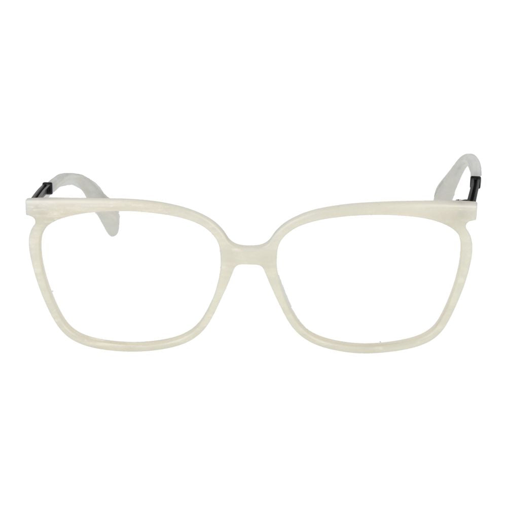 Yohji Yamamoto Women’s Optical Glasses – White Rectangle Frame, 58mm