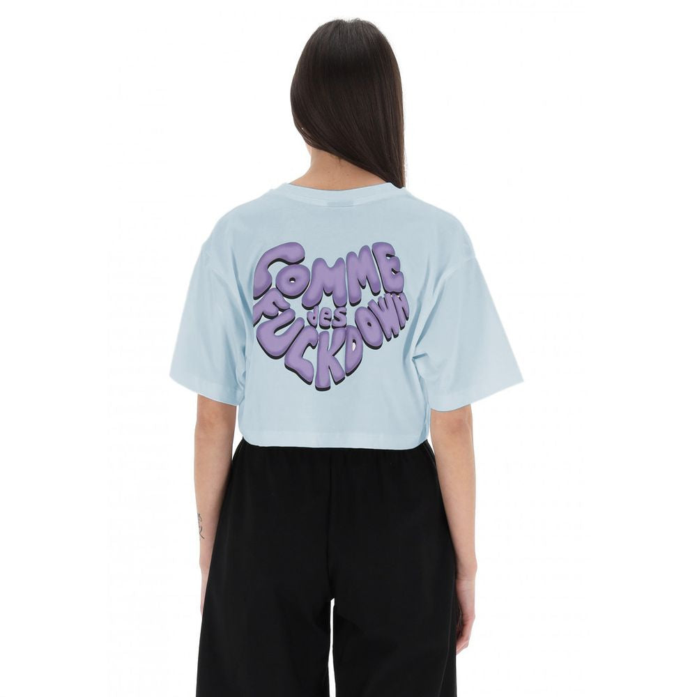 Comme Des Fuckdown Heart Print T-Shirt