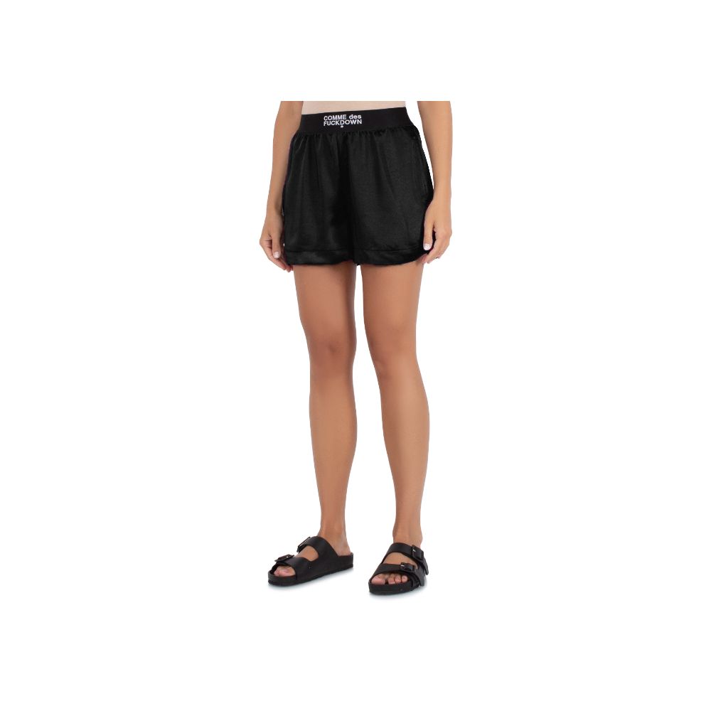 Comme Des Fuckdown Black Polyester Shorts