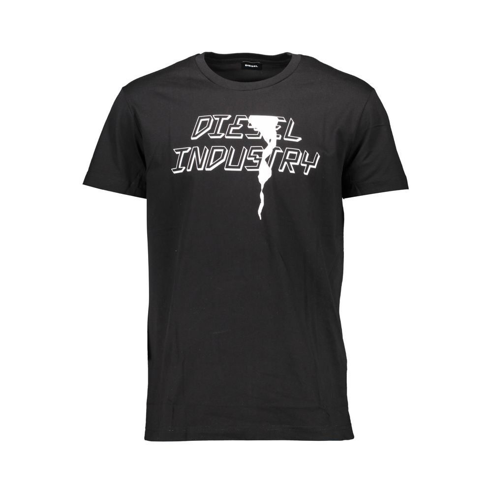 Diesel Black Cotton T-Shirt - Stylish Comfort for Every Occasion