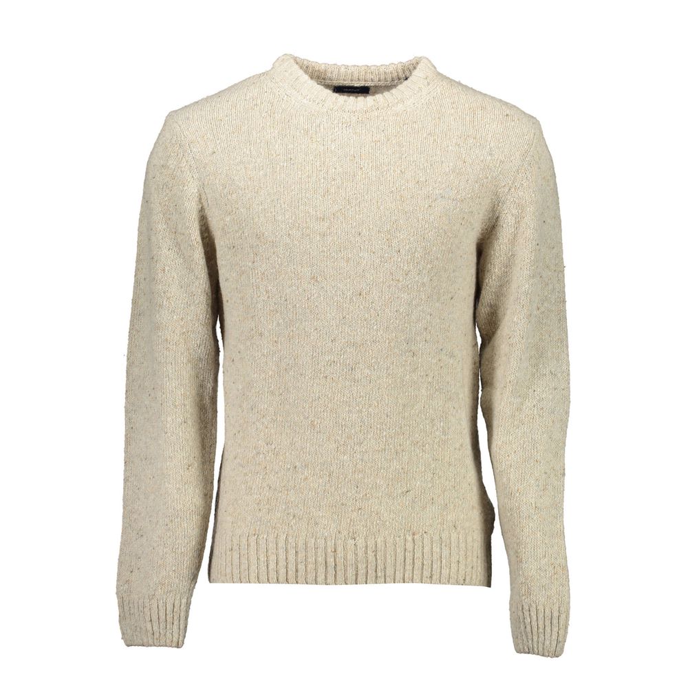 Gant Beige Wool Sweater - Elegance Meets Comfort