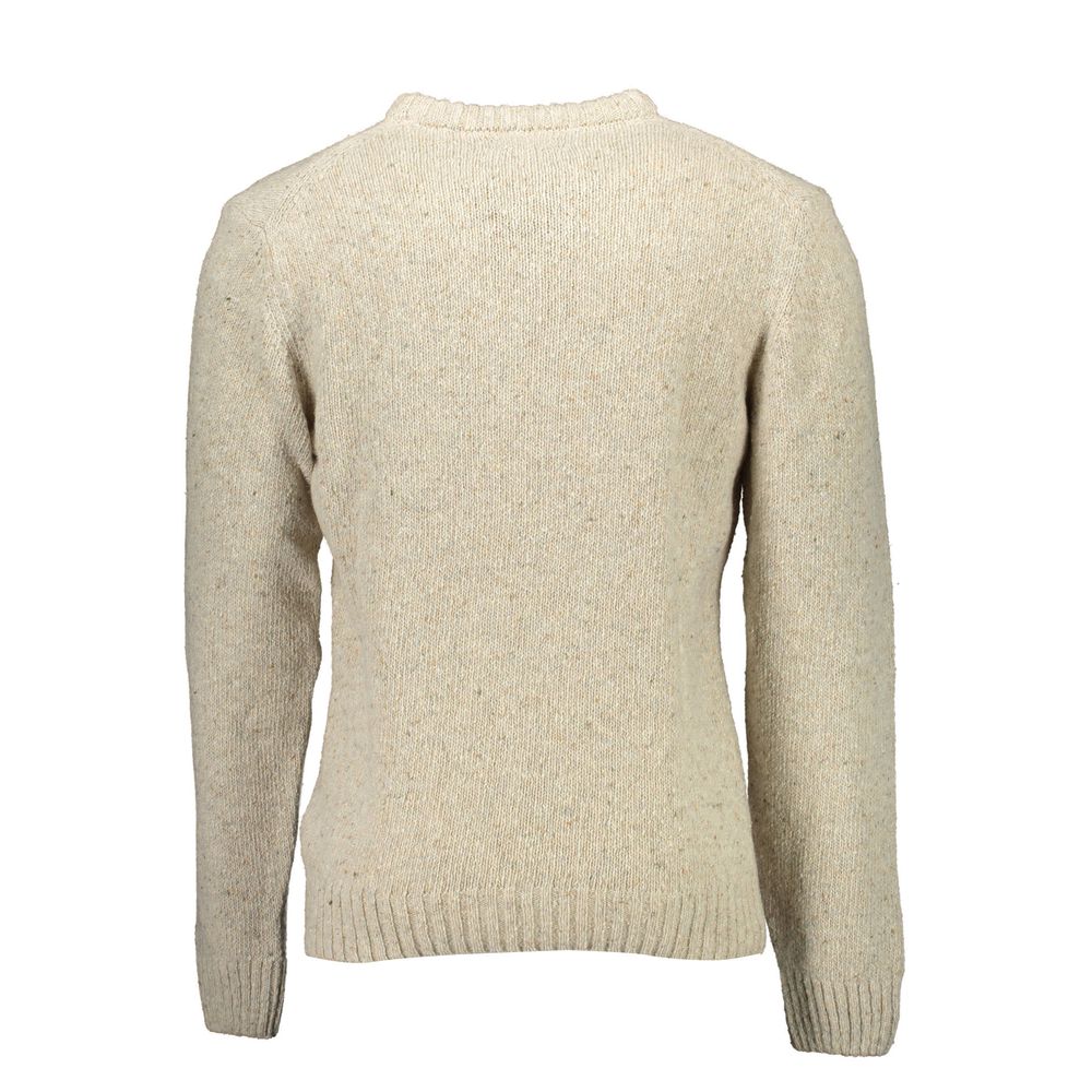 Gant Beige Wool Sweater - Elegance Meets Comfort