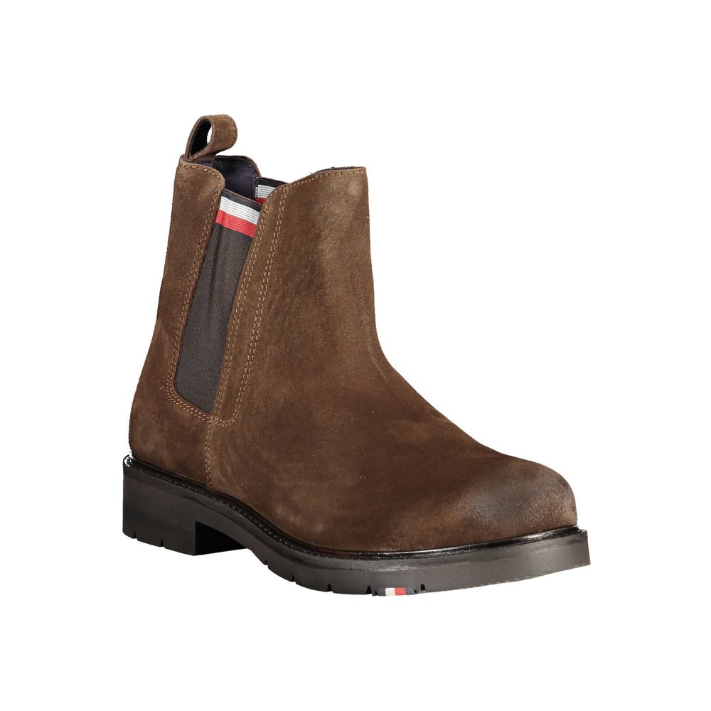 Tommy Hilfiger Brown Polyester Ankle Boot
