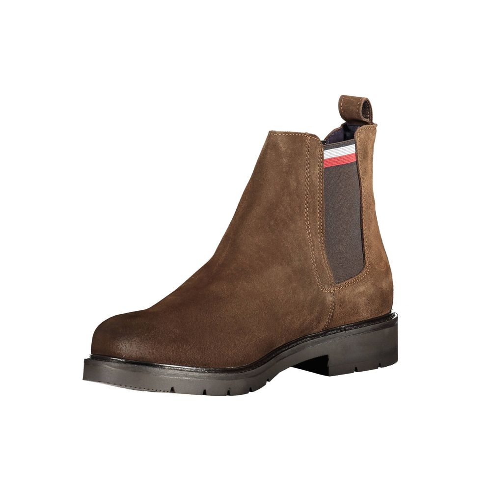 Tommy Hilfiger Brown Polyester Ankle Boot