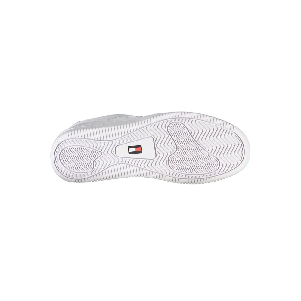 Tommy Hilfiger Classic White Polyester Sneakers