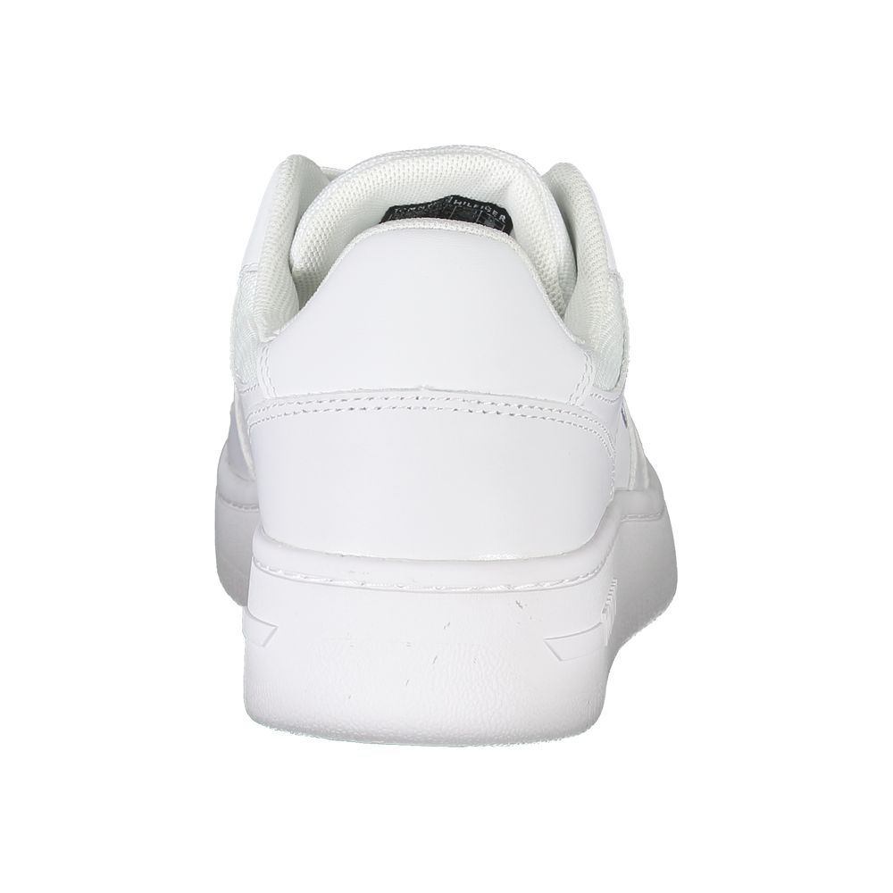 Tommy Hilfiger Classic White Polyester Sneakers