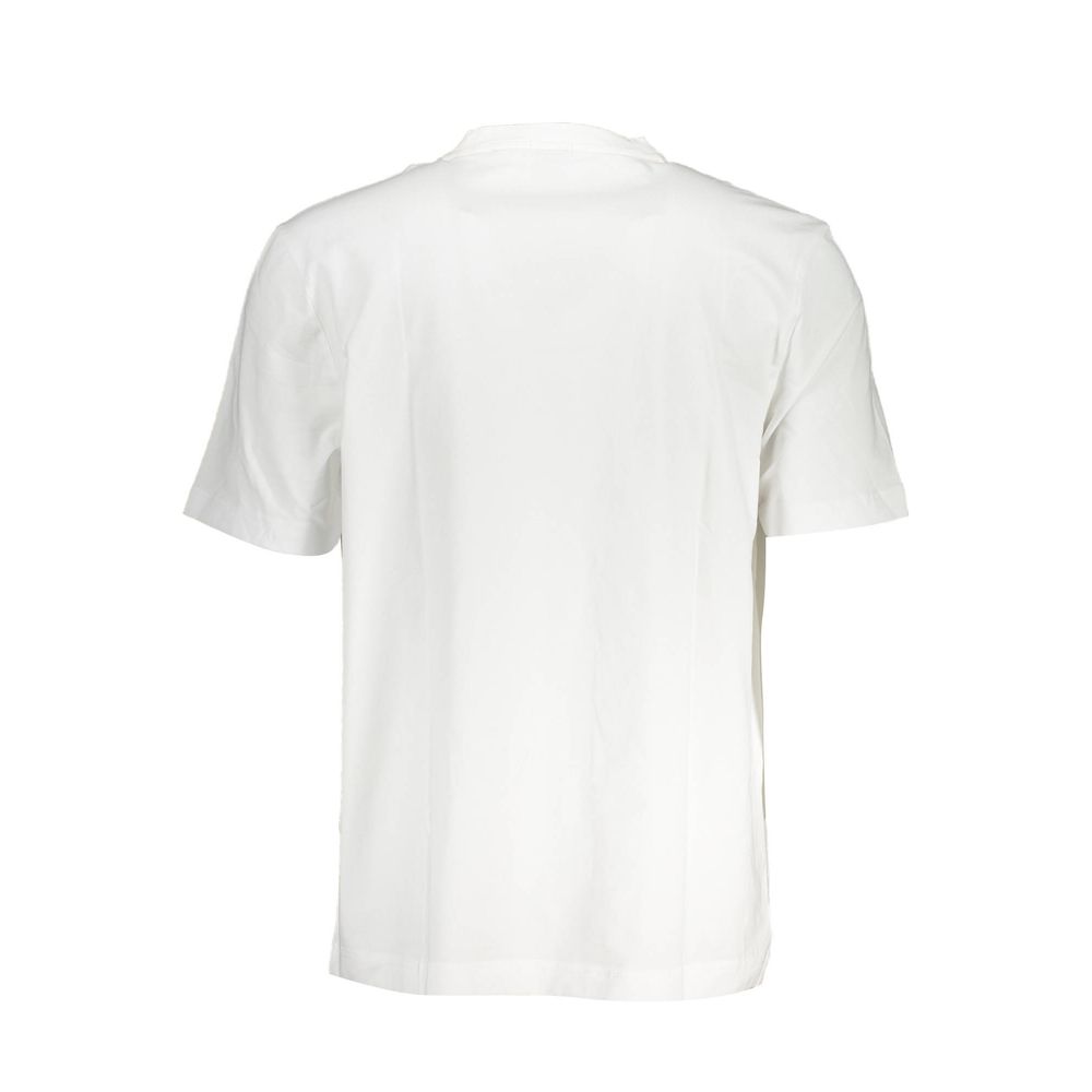 Hugo Boss White Cotton T-Shirt - Relaxed Fit Crew Neck