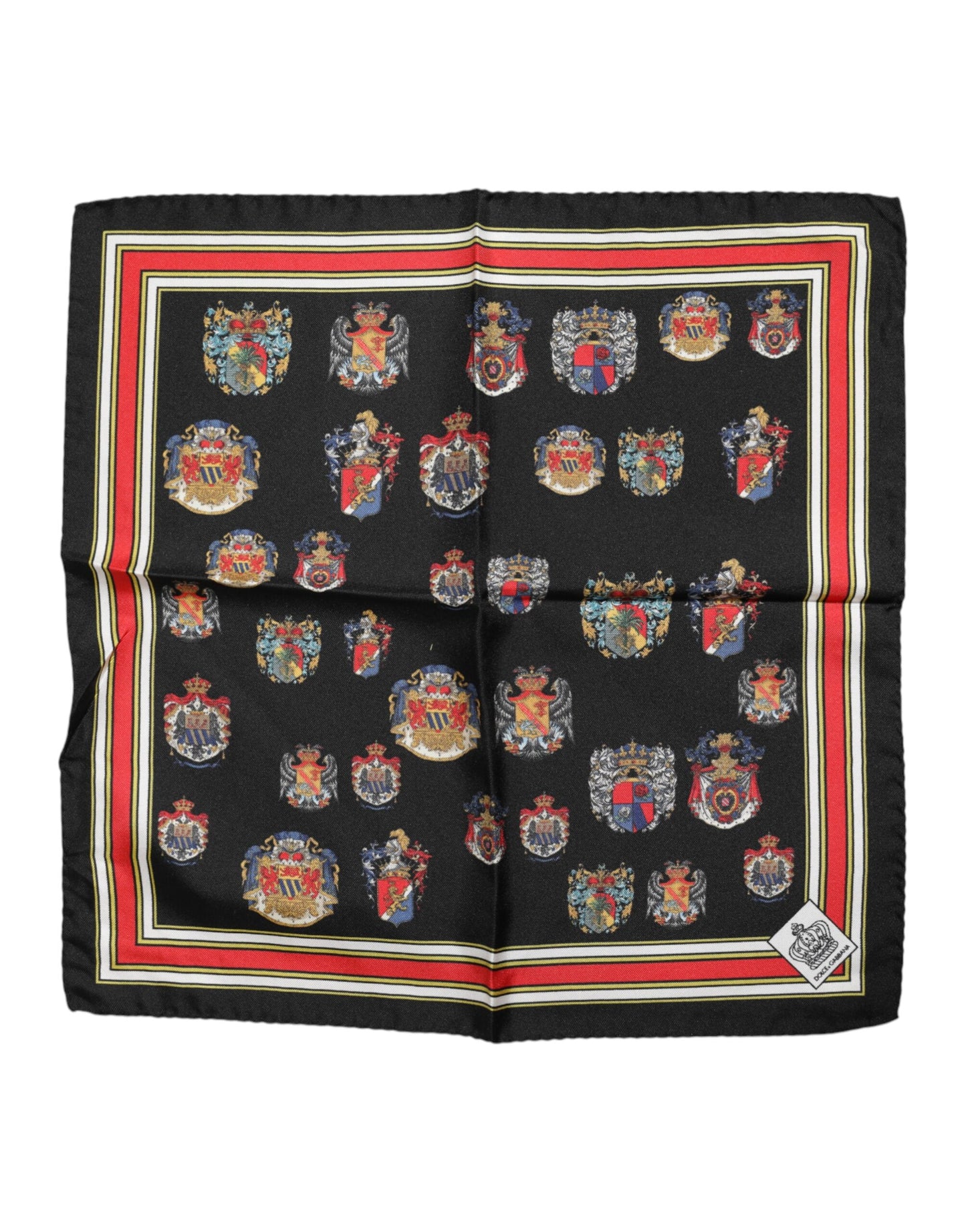 Dolce & Gabbana Multicolor Silk Square Scarf for Men