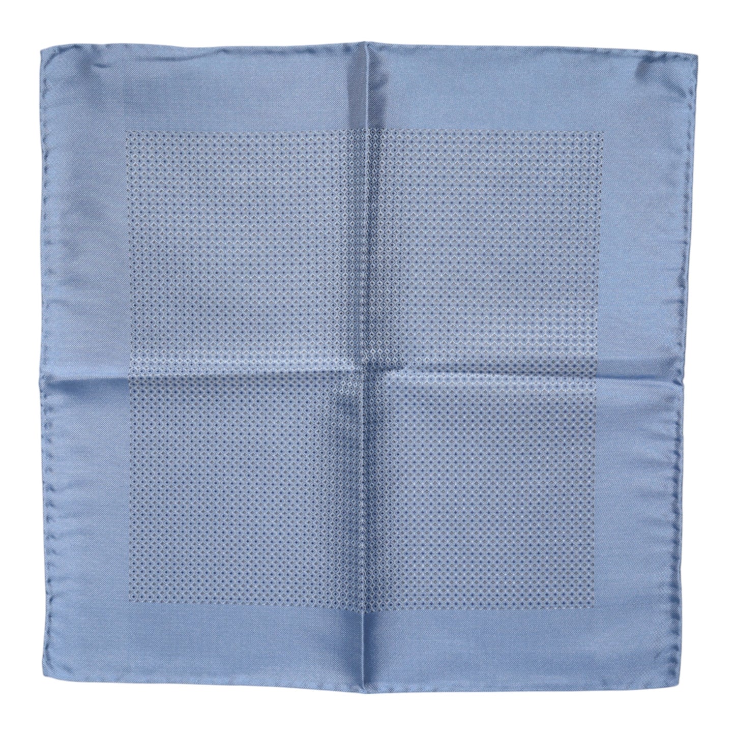 Dolce & Gabbana Light Blue Silk Square Scarf for Men
