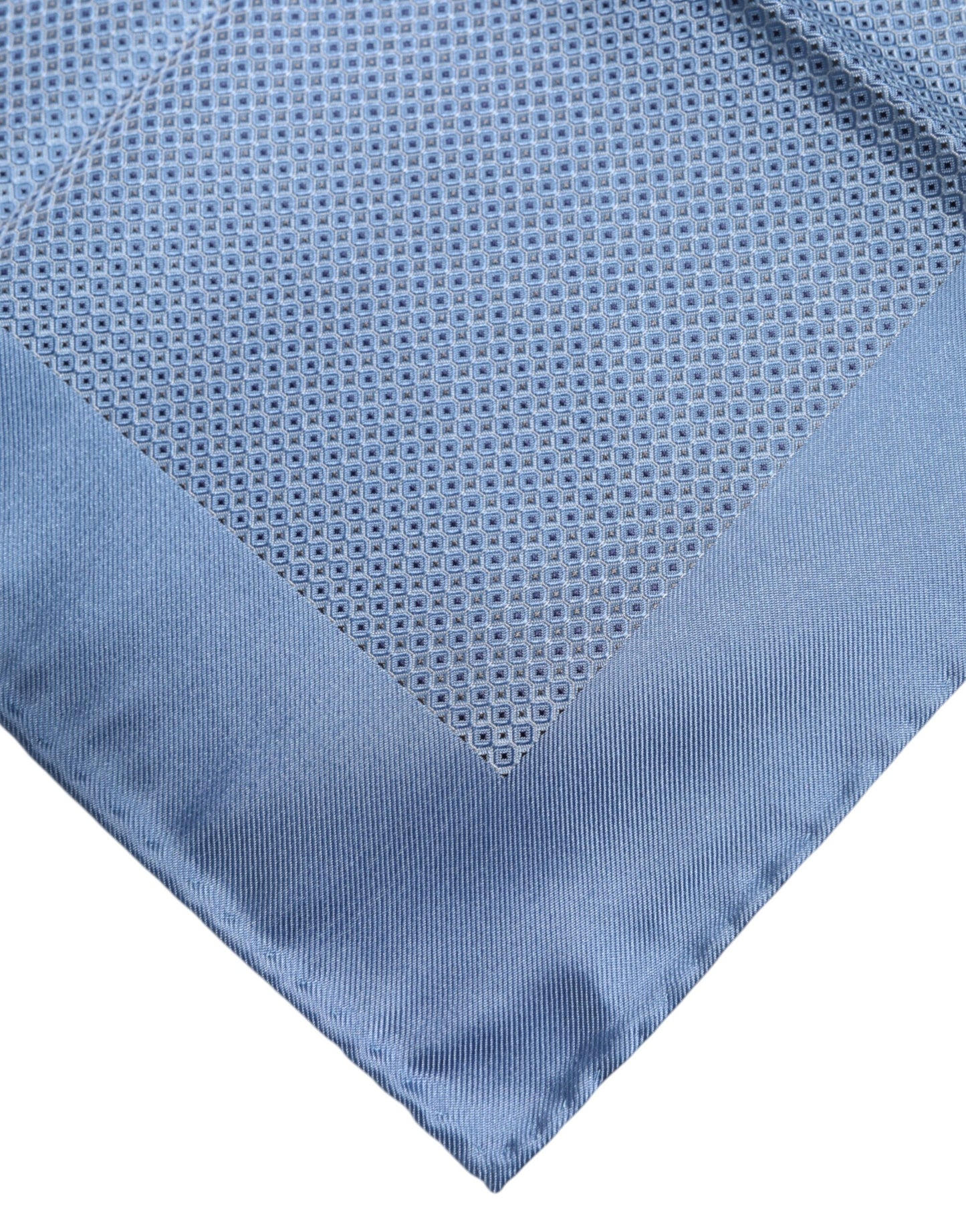 Dolce & Gabbana Light Blue Silk Square Scarf for Men