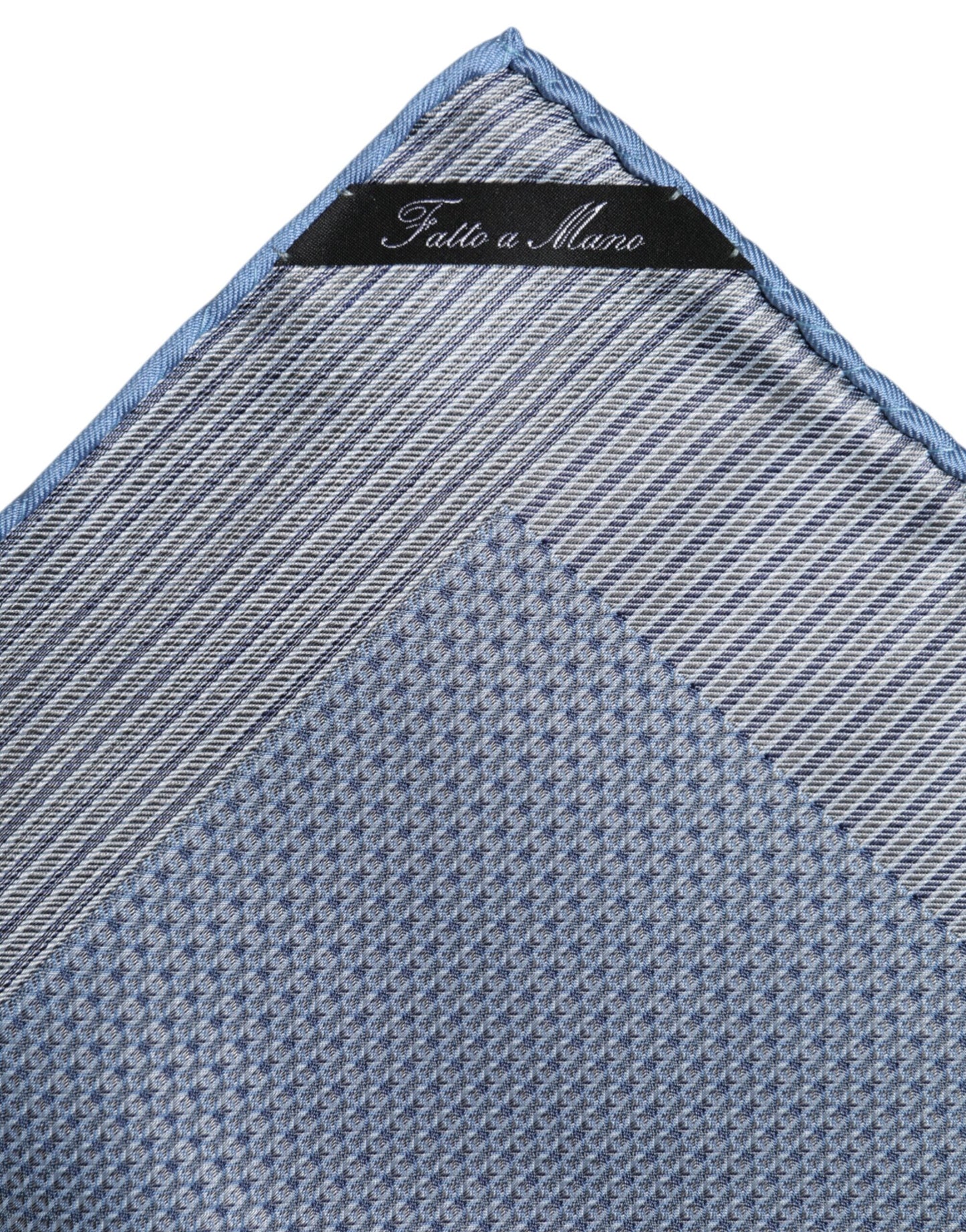 Dolce & Gabbana Light Blue Silk Square Scarf for Men