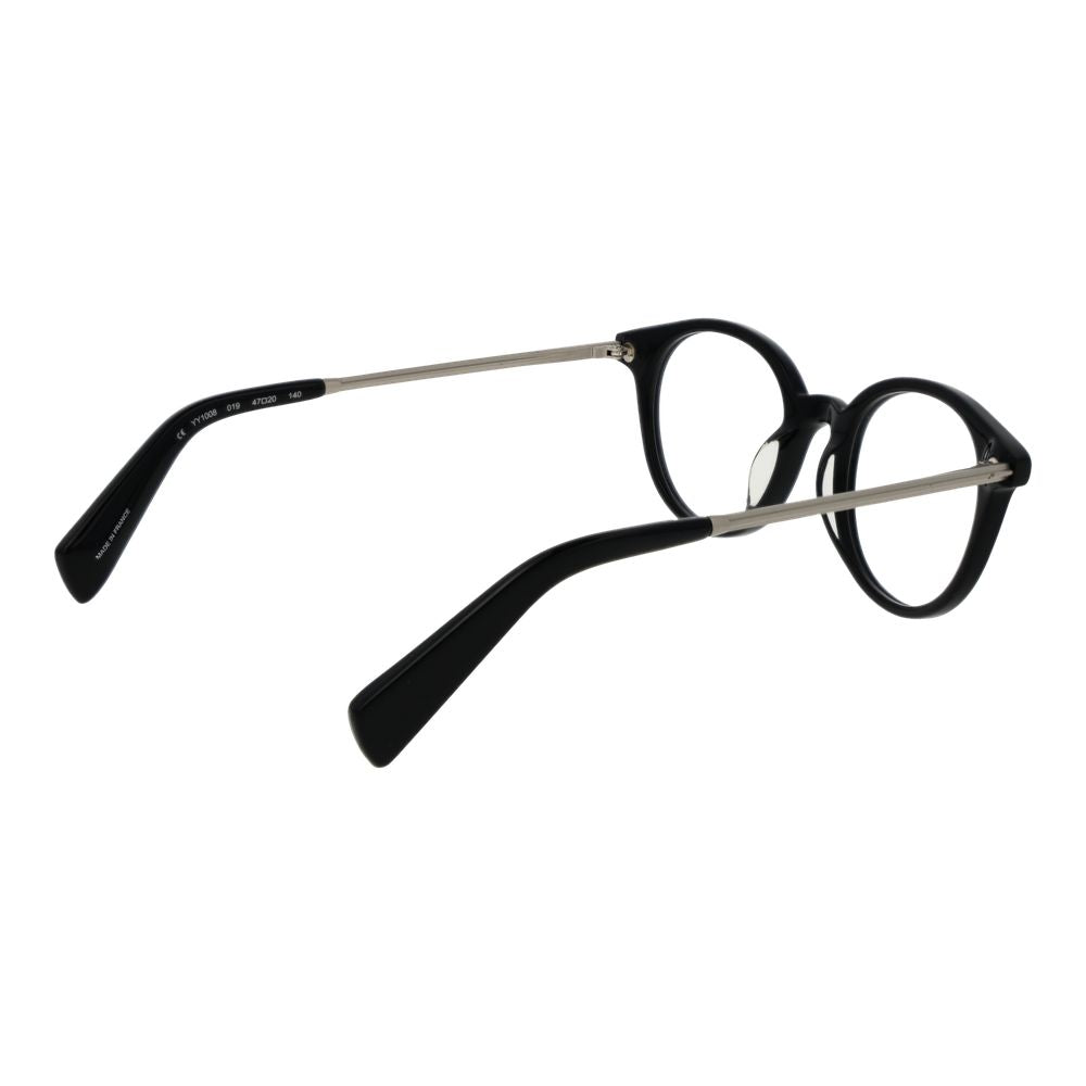 Yohji Yamamoto Black Unisex Optical Frames – Cat Eye Design