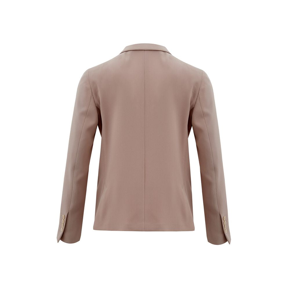 Lardini Double Breasted Ruffled Collar Jacket