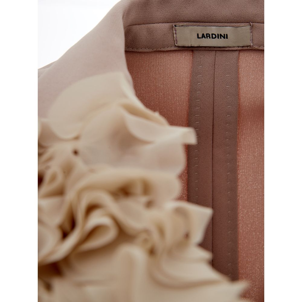 Lardini Double Breasted Ruffled Collar Jacket