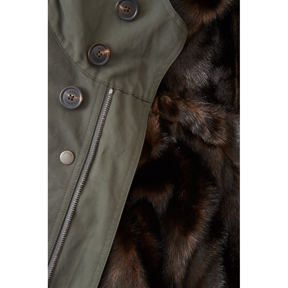 Lardini Army Cotton Jacket with Eco Fur